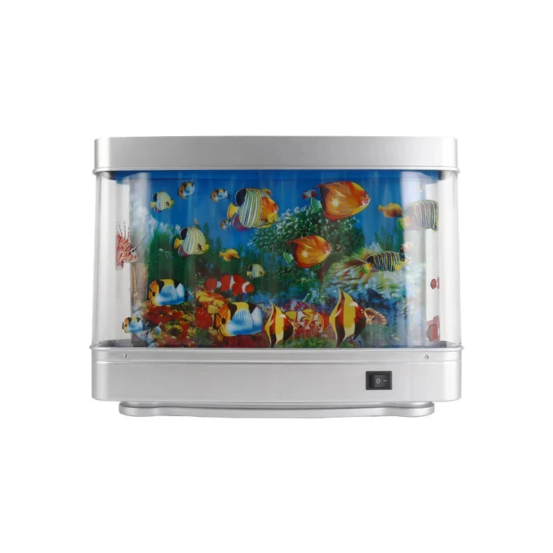 Veilleuse Aquarium Animée - Poissons Tropicaux en Mouvement, Décor Ludique et Cadeau Parfait