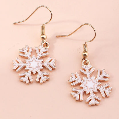 New Fashion Mix Styles Merry Christmas Drop Earrings for Women Christmas Tree Deer Santa Dangle Earrings New Year Jewelry Gifts