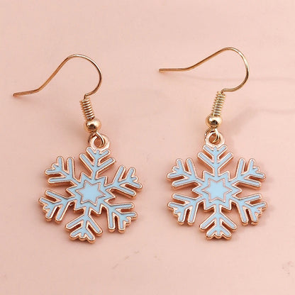 New Fashion Mix Styles Merry Christmas Drop Earrings for Women Christmas Tree Deer Santa Dangle Earrings New Year Jewelry Gifts